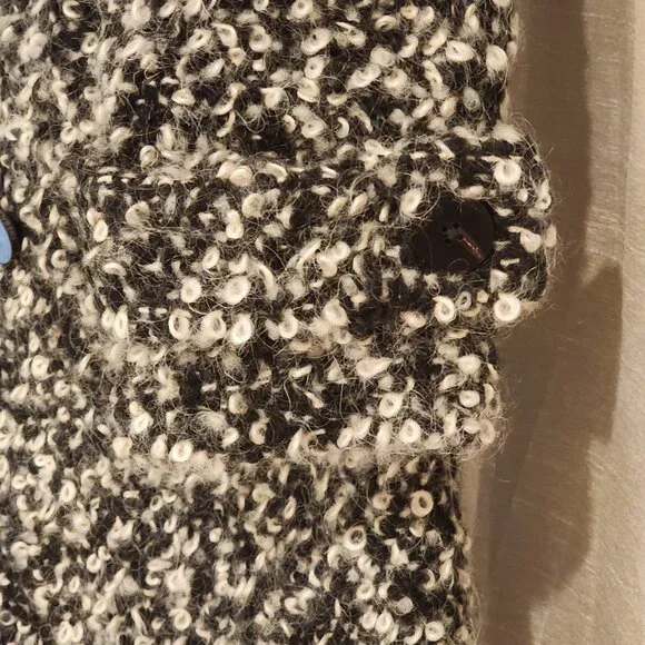 Excellent Diane Von Furstenberg Peacoat Double Breasted Boucle Loop - Picture 11 of 12